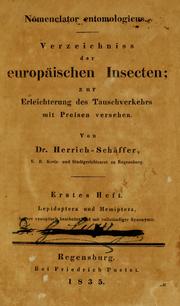 Herrich-Schäffer - Europaschen Insecten (1835)